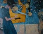 Kopia obrazu G.Klimta 'Muzyka' 80x100cm